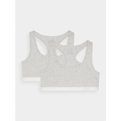 4f Women's Cotton Everyday Bra (2 Pack) - Grey Cijene