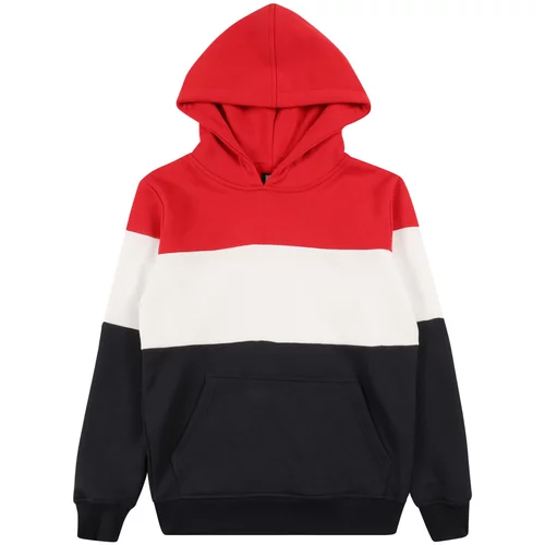 Urban Classics Sweater majica vatreno crvena / crna / bijela