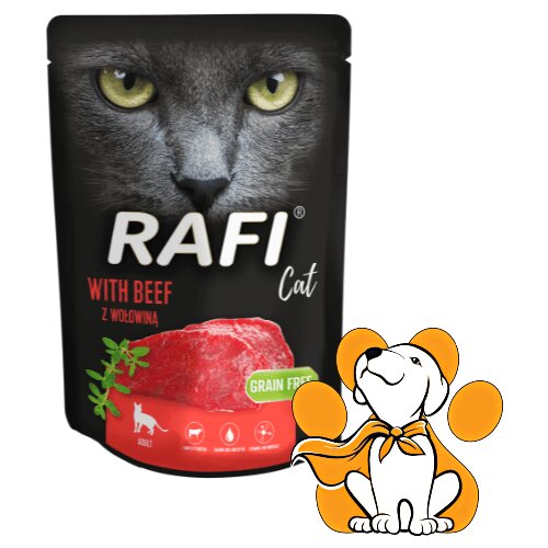 Rafi Cat Grain Free Beef 300g, Vlažna Hrana Za Mačke Sa Govedinom Cene