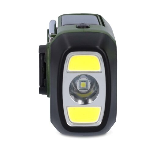 Nedis RDDBCR2000GN-Radio DAB+/FM sa ručnim navijanjem, solarnim panelom i LED osvetljenjem, 5V/2500 mAh Slike