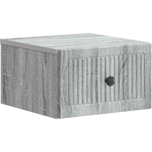  Stenski nočni omarici s predalom Siva Sonoma 33 x 34,5 x 20 cm, (5000209993) Cene