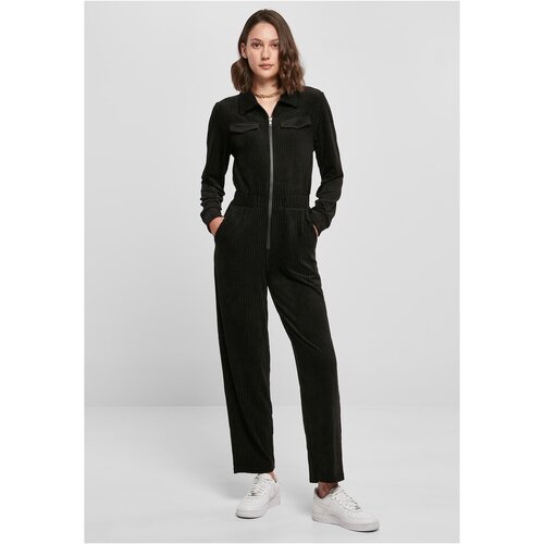UC Ladies Ladies Velvet Rib Boiler Suit black Slike