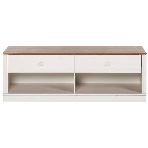St&amp;oslash;raa Bijela TV komoda od masivnog bora 137x47 cm Anita &amp;ndash; Slike