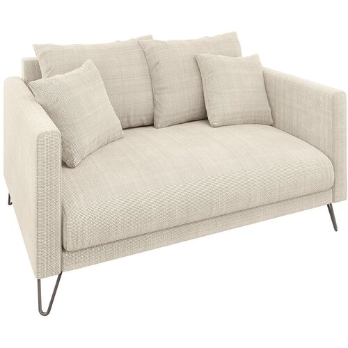 Ropez Krem sofa od šenila 140 cm Freya – Cijene