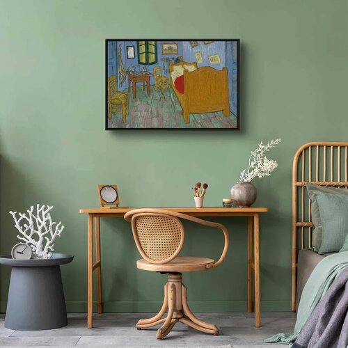  Slika - Vincent van Gogh – La Chambre de Van Gogh 60x40 U crnom drvenom okviru Cene