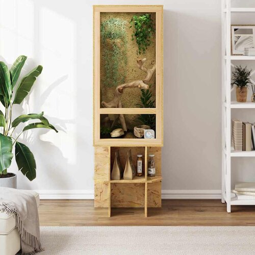 Terarij Smeđa 50 x 50 x 150 cm OSB Slike