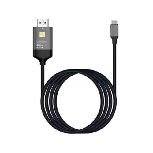 E-green Kabl 3.1 USB tip C - HDMI (30 Hz), metalni 1.8m crni Slike
