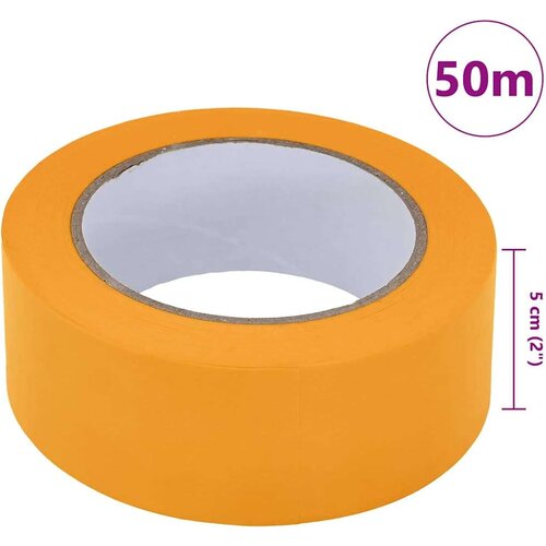 VidaXL Trake za maskiranje slikara 6 pcs Žuta 50mm x 50m Papir Slike