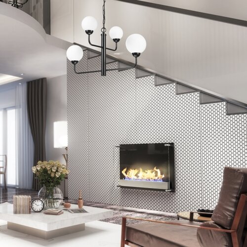  Luster na lancu OSCAR 4xG9/5W/230V crni Slike