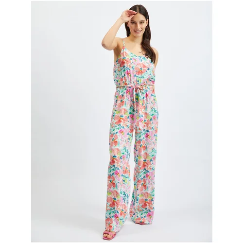 Orsay Pink-cream Women's Floral Overall - Women