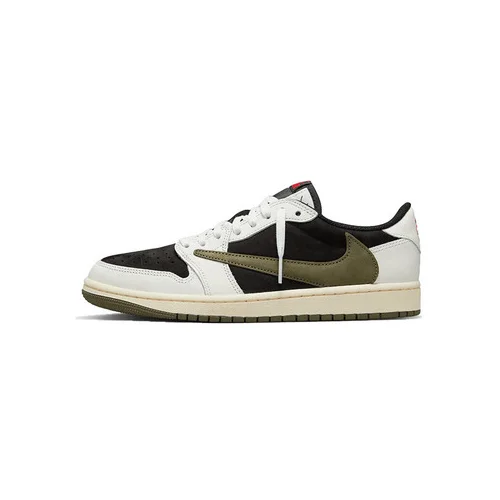 Nike Modne superge Air Jordan 1 Retro Low OG SP Travis Scott Medium Olive Zelena