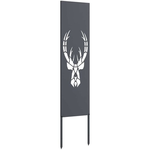  Privatnost u vrtu Antracit 32 x 140 cm Hladno valjana čelična Slike