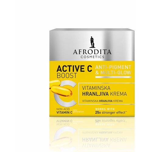 Afrodita Cosmetics Active C boost vitaminska hranljiva krema 50ml Slike