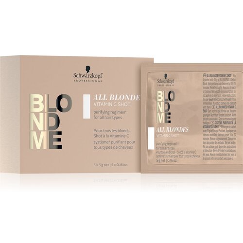 Schwarzkopf Blondme All Blondes Vitamin C Shot vitaminski koncentrat za plavu i kosu s pramenovima 5x5 g Cijene