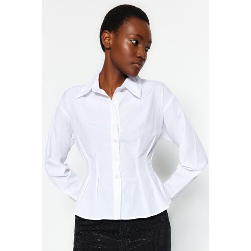 Trendyol Shirt - Ecru - Fitted Cijene