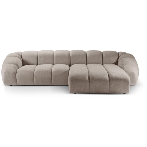 Micadoni Home Bež žametna kotna sedežna garnitura Diana &amp;ndash; Slike
