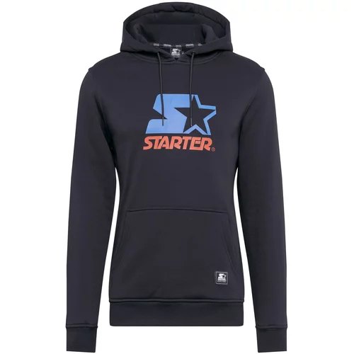 Starter Black Label Sweater majica sivkasto plava / koraljna / crna