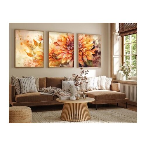 WALLXPERT Uramljena slika Huhu220, 35x50 cm , 3 dijela Cene