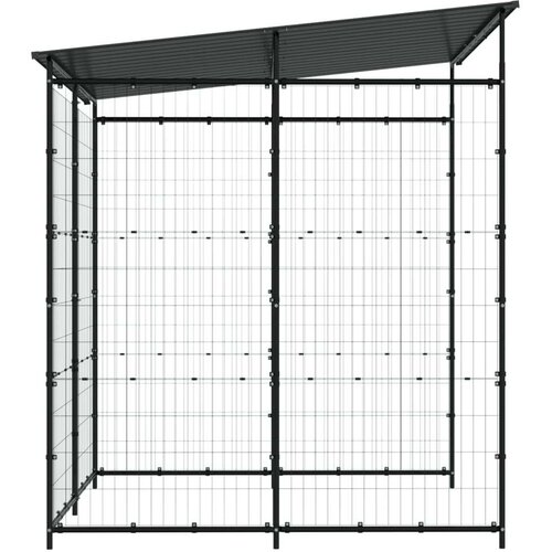 VidaXL spremi&amp;scaron;te za bicikle 190 x 190 x 222 cm čelično crno Slike