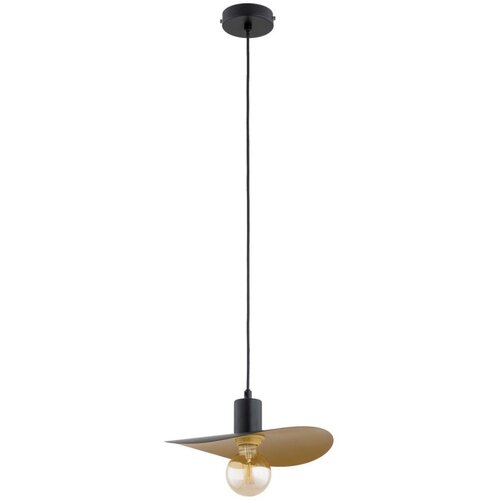  Visilica na sajli SAVANA 1xE27/15W/230V, prečnik 39 cm, crna/zlatna Cene