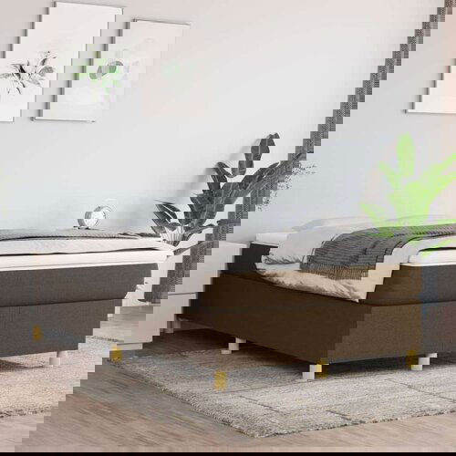  Za krevet s oprugama tamnosmeđi 120x200 cm od tkanine Cijene