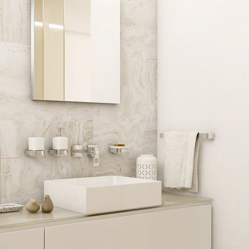  nimco nk 30035-26 - zidni držač za pe&amp;scaron;kire nikau 39 cm sjajni hrom Slike