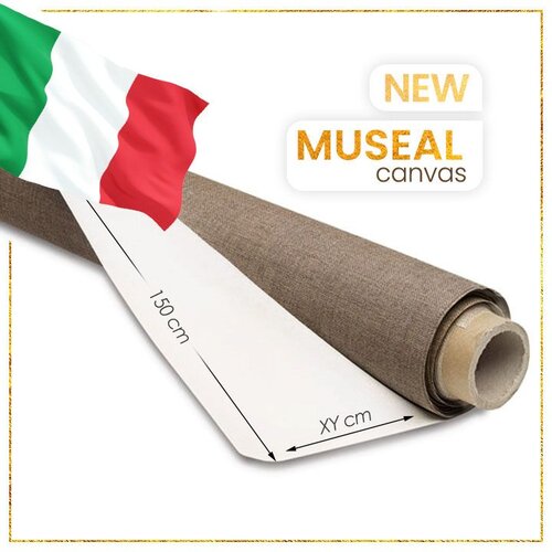  Laneno slikarsko platno MUSEAL na roli - razne duljine (platno za) Cene