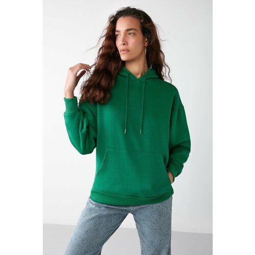 GRIMELANGE Sweatshirt - Green - Oversize Cene