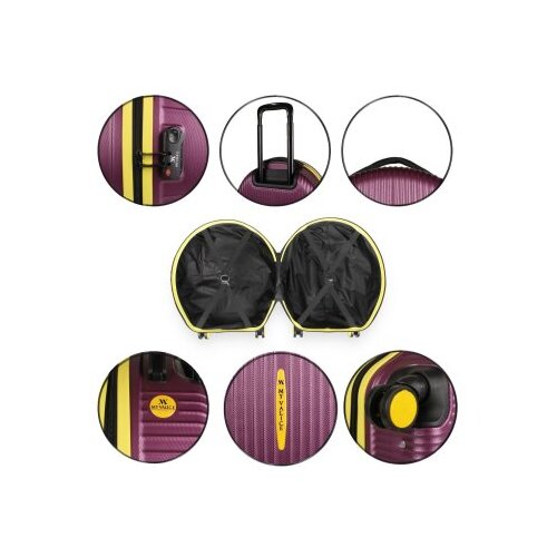 Zoozie Bags Putni kofer 2392, ljubičasta Slike