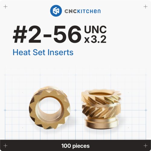 CNC Kitchen Navojni vložki #2-56 UNC - #2-56 x 3.2 Slike