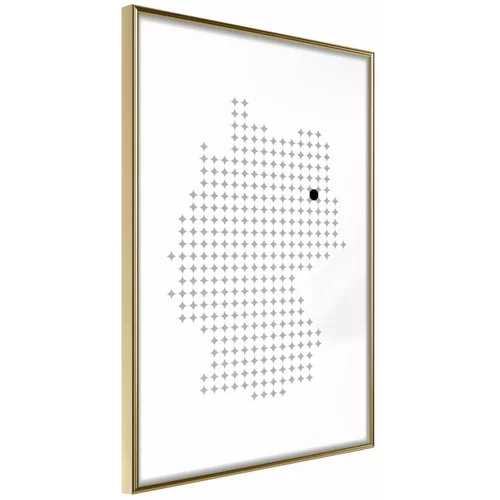  Poster - Pixel Map of Germany 30x45
