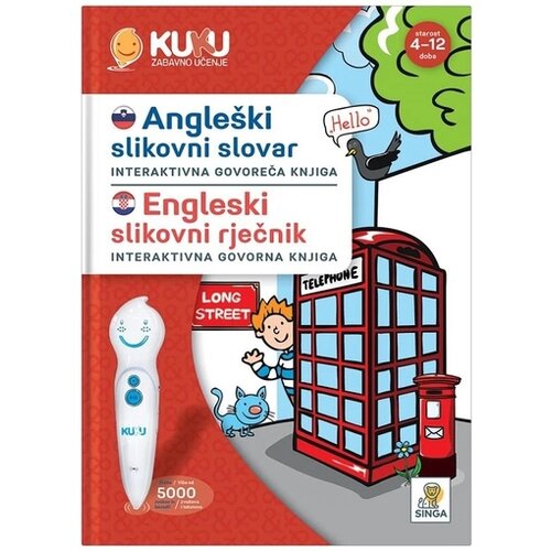 Kuku interaktivna knjiga - Angle&scaron;ki slikovni slovar (brez pisala) Cene