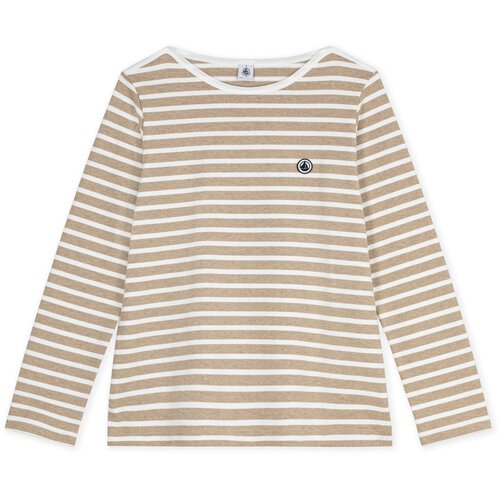 Petit Bateau Majice z dolgimi rokavi MARINIERE Bež Slike