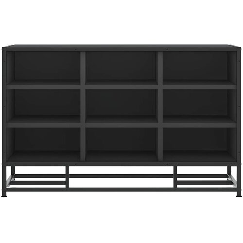  Klupa za cipele crna 84x40x53,5 cm Konstruirano drvo i metal Slike