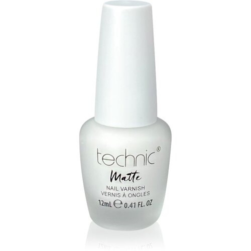 Technic_Cosmetics Matte Nail Varnish dugotrajni lak za nokte s mat efektom nijansa White 12 ml Slike