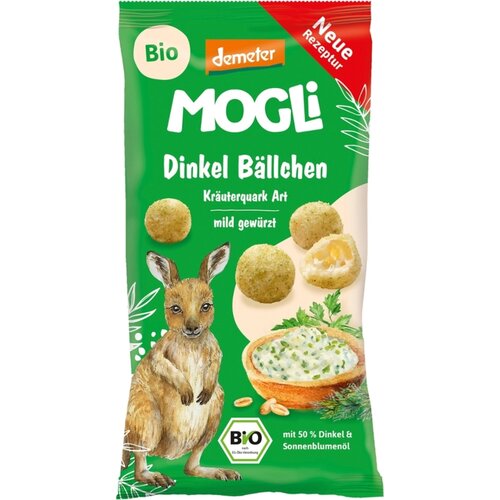 Mogli Bio pirine kroglice - Quark in zeli&amp;scaron;ča - 40 g Slike
