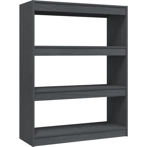 Maison Chic Knjižna omara - Knjižni regal za razdelitev prostora siva 100x30x103 cm, (21724510) Slike