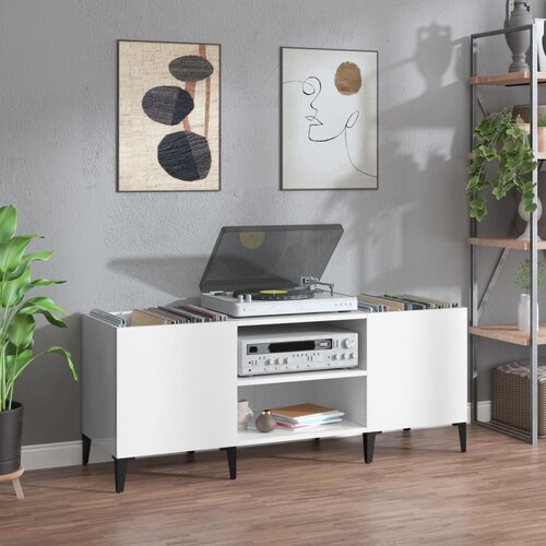 vidaXL Ormarić za ploče sjajni bijeli 121x38x48 cm konstruirano drvo Cijene