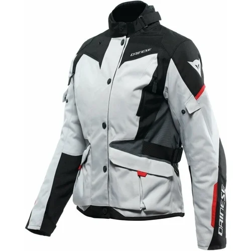 Dainese Tempest 3 D-Dry® Lady Glacier Gray/Black/Lava Red 42 Tekstilna jakna