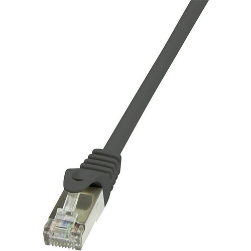 Logilink CP2053S RJ45 omrežni kabel\, Patch kabel CAT 6 F/UTP 2.00 m črna z za&scaron;čitnim zapornim zatičem 1 kos, (20418750) Cene