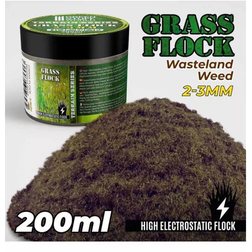 Green Stuff World grass flock - wasteland weed 2-3mm (200ml) Cene