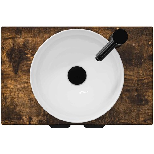  Kupaonski umivaonik s sudoperom Dimljeni hrast 54 x 35 x 83 cm Slike