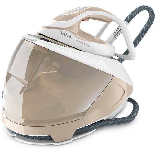 Tefal Pro Express Eco GV9E22E0 steam ironing station 2200 W 1.8 L Durilium AirGlide Autoclean soleplate Beige, White Cene