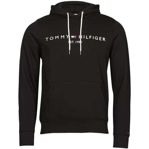 Tommy Hilfiger Puloverji TOMMY LOGO HOODY Črna Cene
