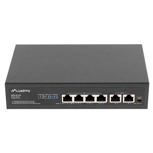 Lanberg Switch PoE+ Rack 10"/19" RSFE-4P-2FE-60 Cijene