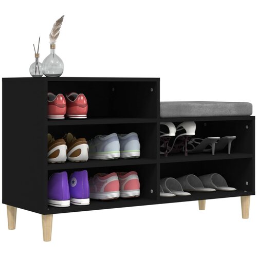  za cipele crni 102 x 36 x 60 cm od konstruiranog drva Slike