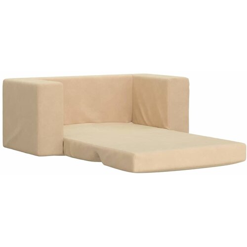  Dječji dvosjed na razvlačenje krem mekani pli&amp;scaron;ani Krema Sofa bed Slike