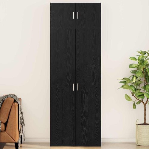 vidaXL Ormarić za pohranu Crni hrast 80 x 41 x 225 cm Cijene