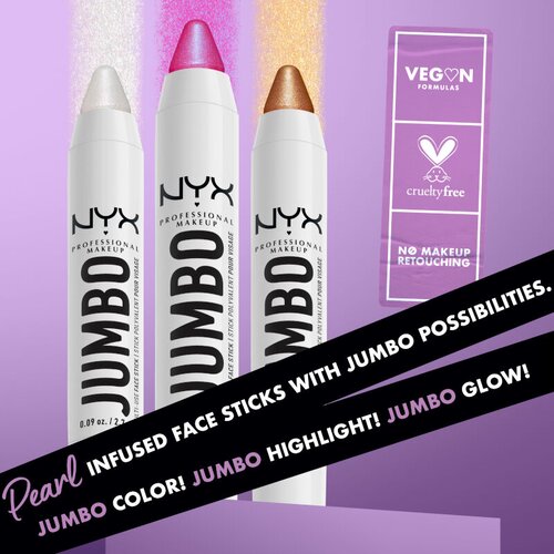 NYX Professional Makeup Jumbo Multi-Use Highlighter Stick osvetljevalec v svinčniku 2.7 g Odtenek 03 lemon merringue Slike
