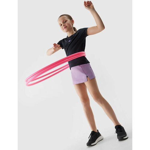 4f Girls' sports skirt 2in1 - purple Slike